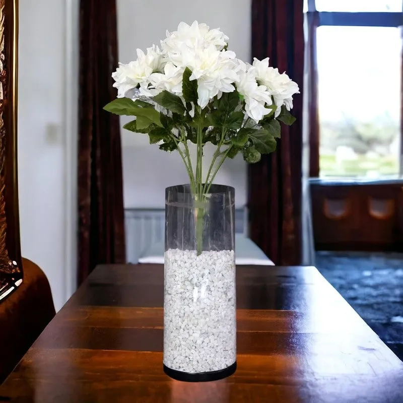Artificial Flowers Bunch - White media 5
