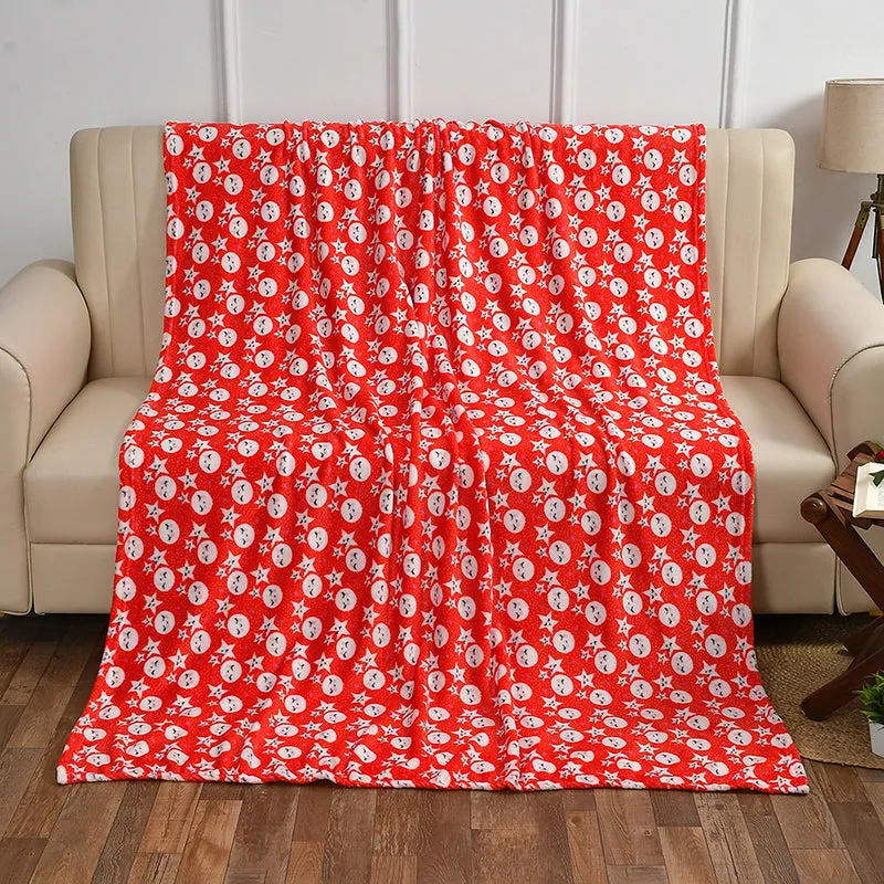 Moon & Stars Kids Throw - Red media 1