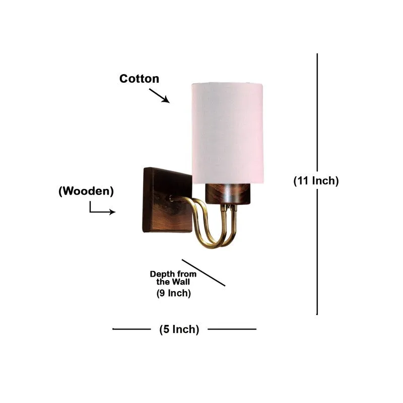 Gilded Arch Cotton Wall Lamp - White media 7