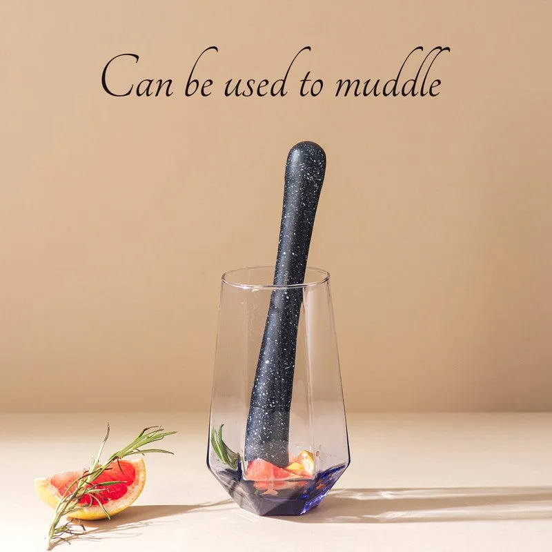 The Sleek Smash Stainless Steel Muddler - Black media 3