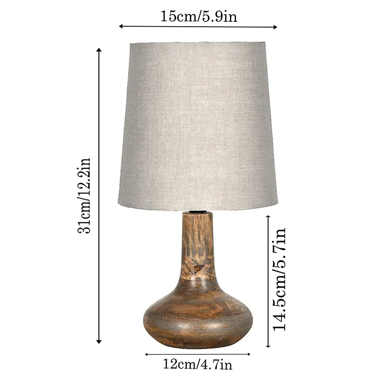 Pelion Fabric Table Lamp - Ivory,Brown media 5