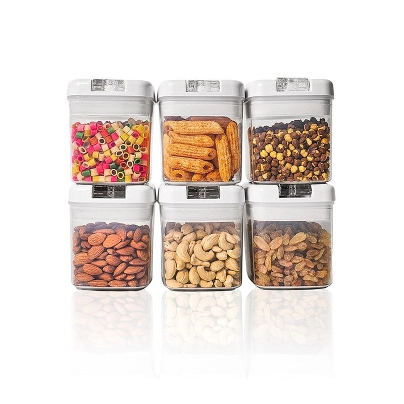 Snaplock Snap Seal Air Tight Container (White/500 mL Each) - Set of Six media 3