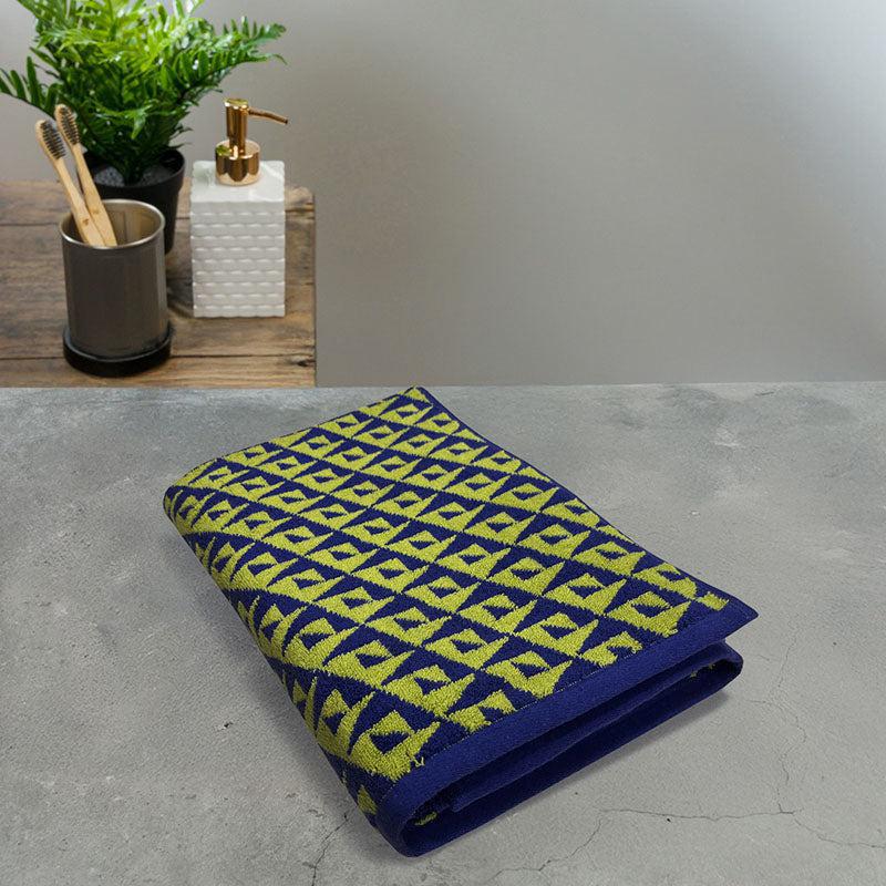 Nautica Cloud Caress Cotton Bath Towel - Green & Blue - 75 x 150 cms