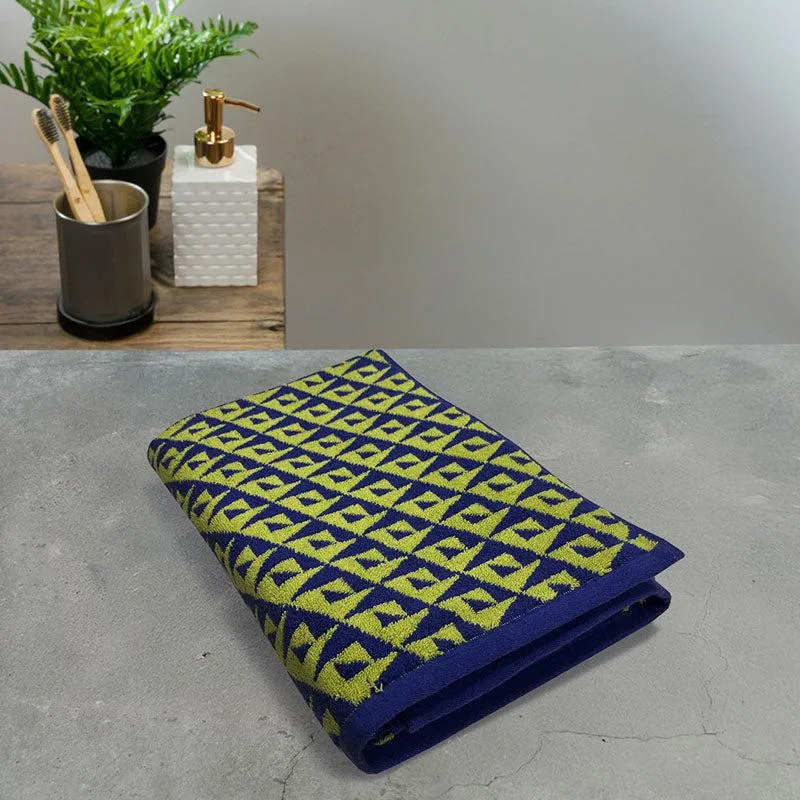 Nautica Cloud Caress Cotton Bath Towel - Green & Blue media 1