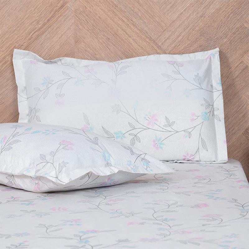 Aaavar Printed Reversible Cotton Bedsheet (Beige,White) - 170 TC media 4