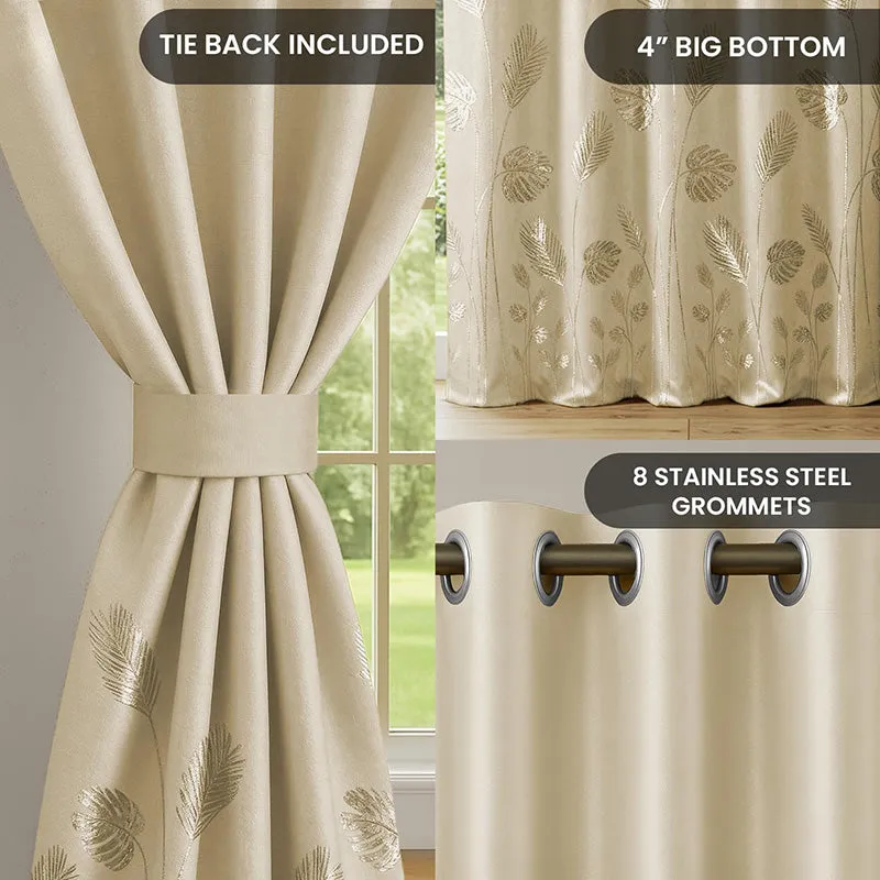 Aurika Cotton Curtain - Beige media 5