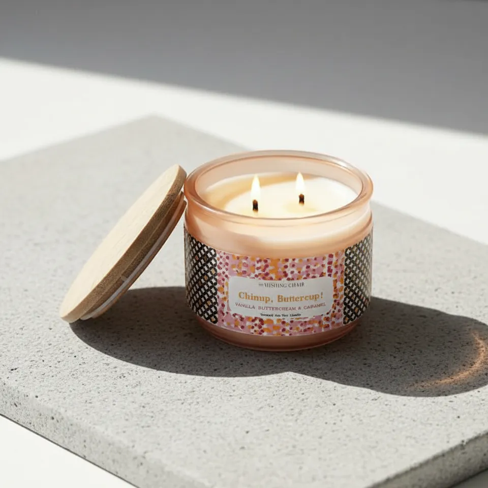 Chin Up Buttercup Soy Wax Jar Scented Candle media 1
