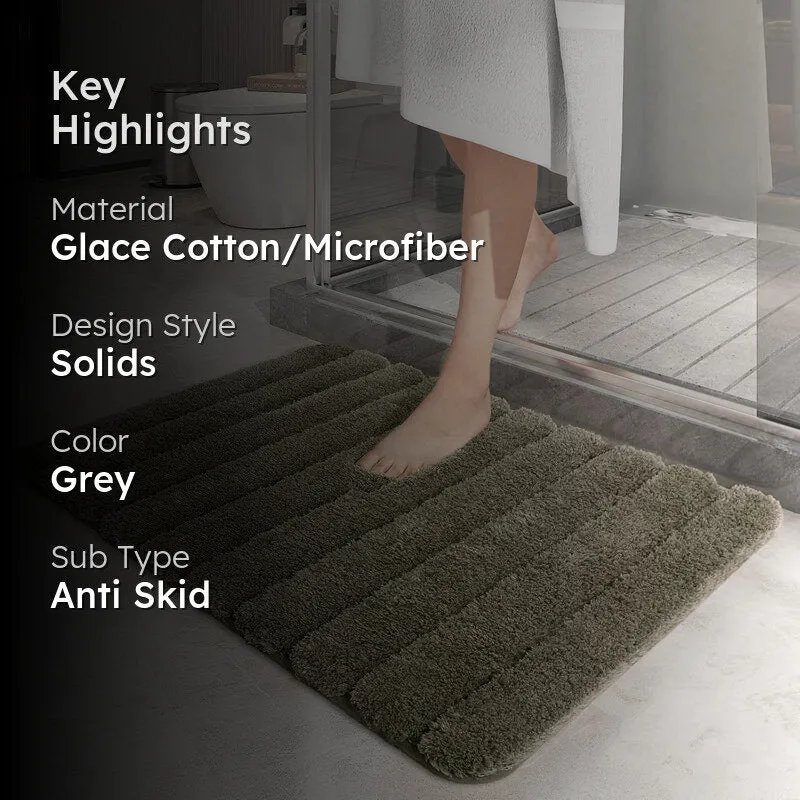 Toronto Touch Microfiber Bath Mat - Olive Green media 2
