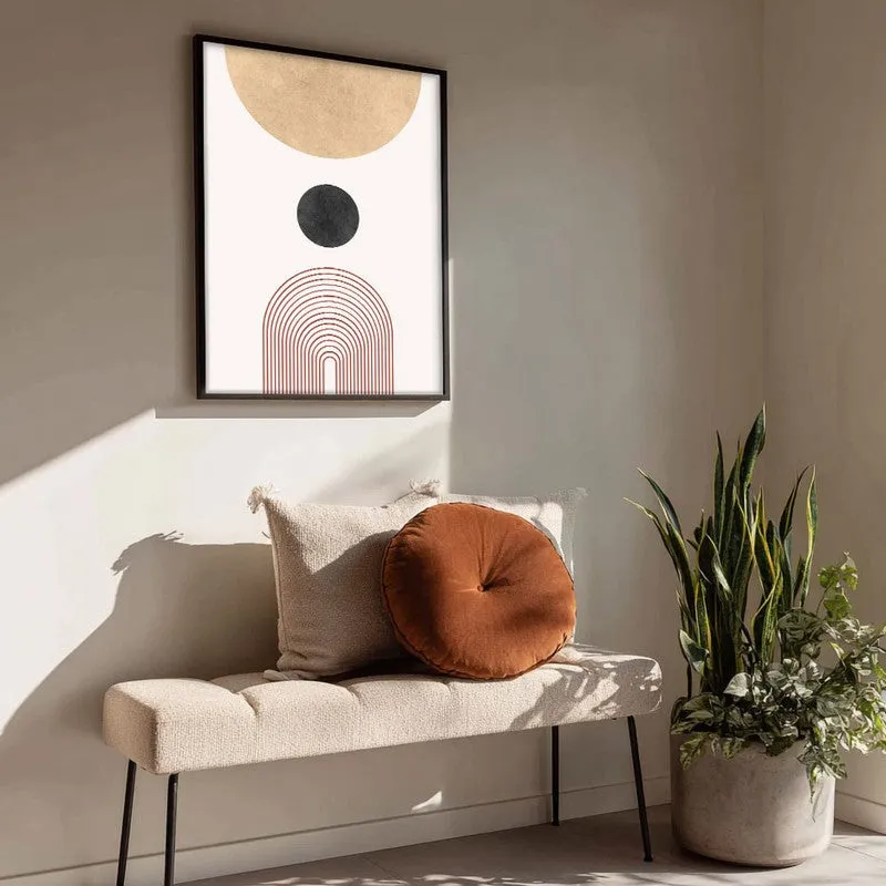 Abstract Equilibrium Canvas Wall Painting With Black Frame media 4