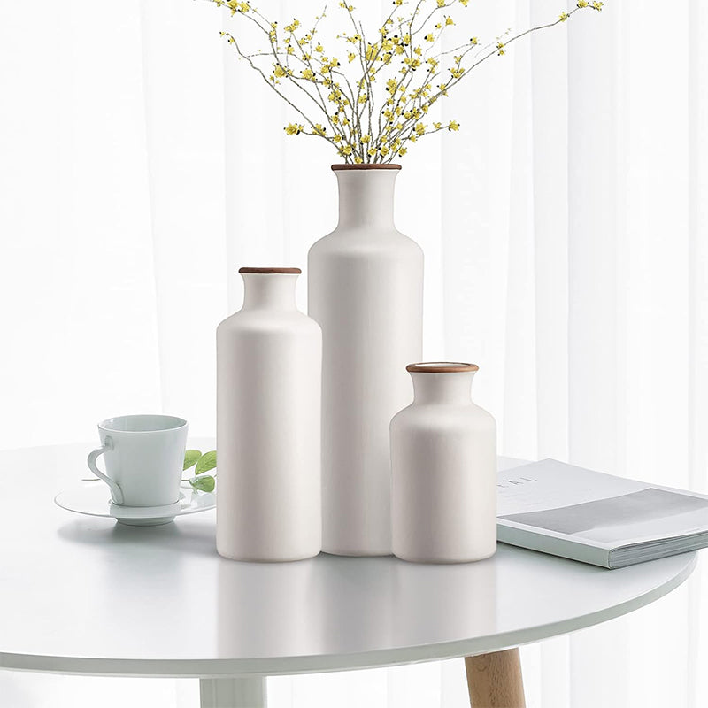 Alnira Bottle Vase (White) - Set Of Three media 4