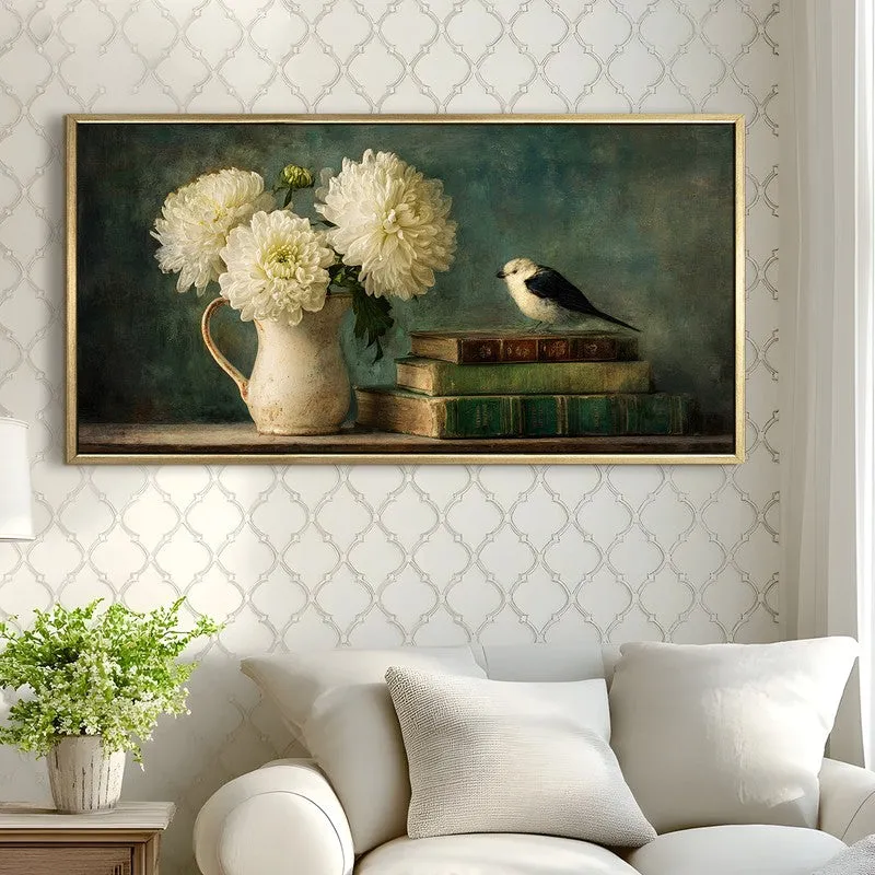 Petal Portrait Canvas Wall Painting With Frame media 4