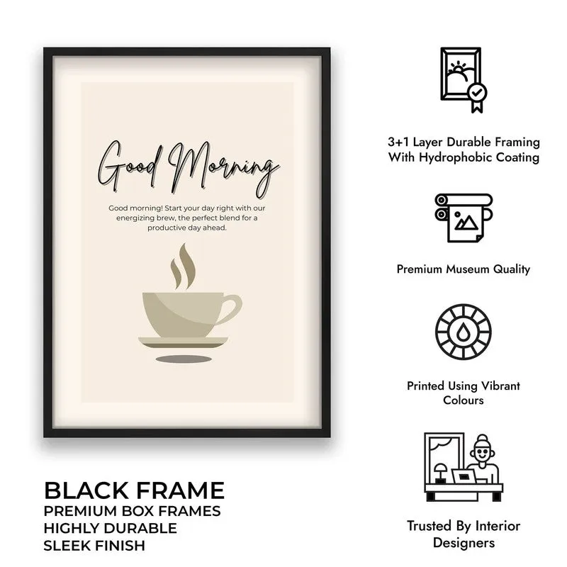 MorningBrew Archival Canvas Wall Art - Black media 10