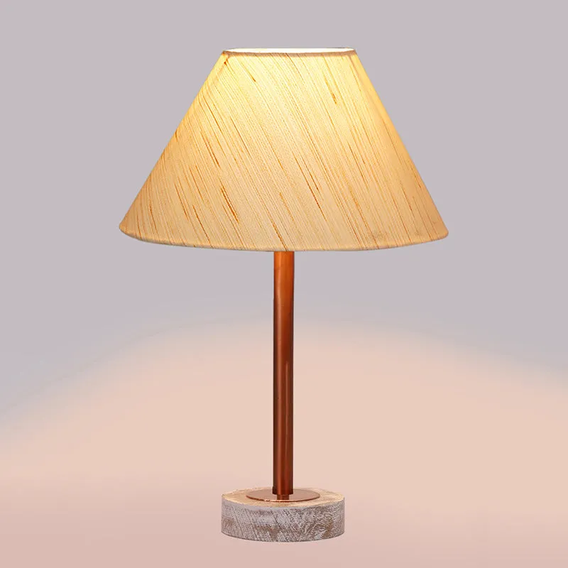 Cotin II Rodin Wooden Table Lamp - OffWhite,Copper,White media 5