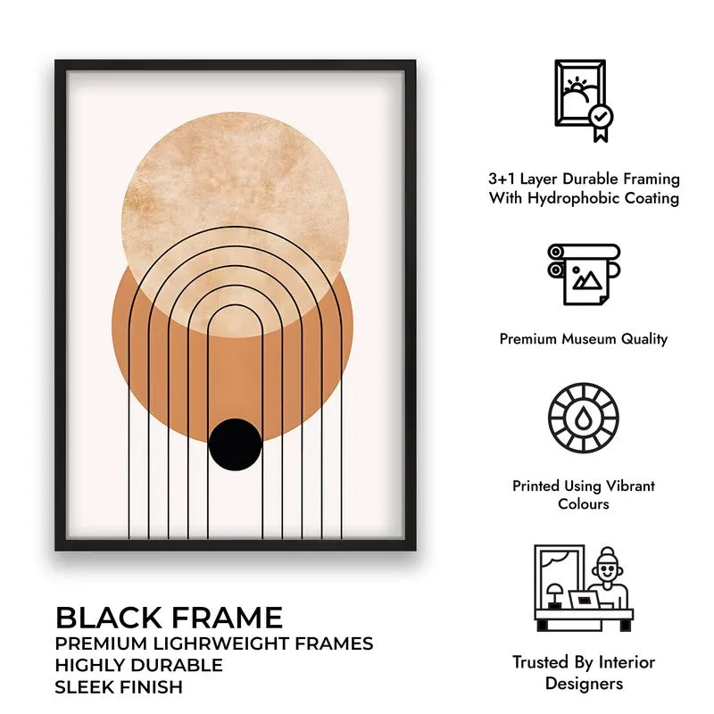 Centered Harmony Canvas Wall Painting With Black Frame media 8