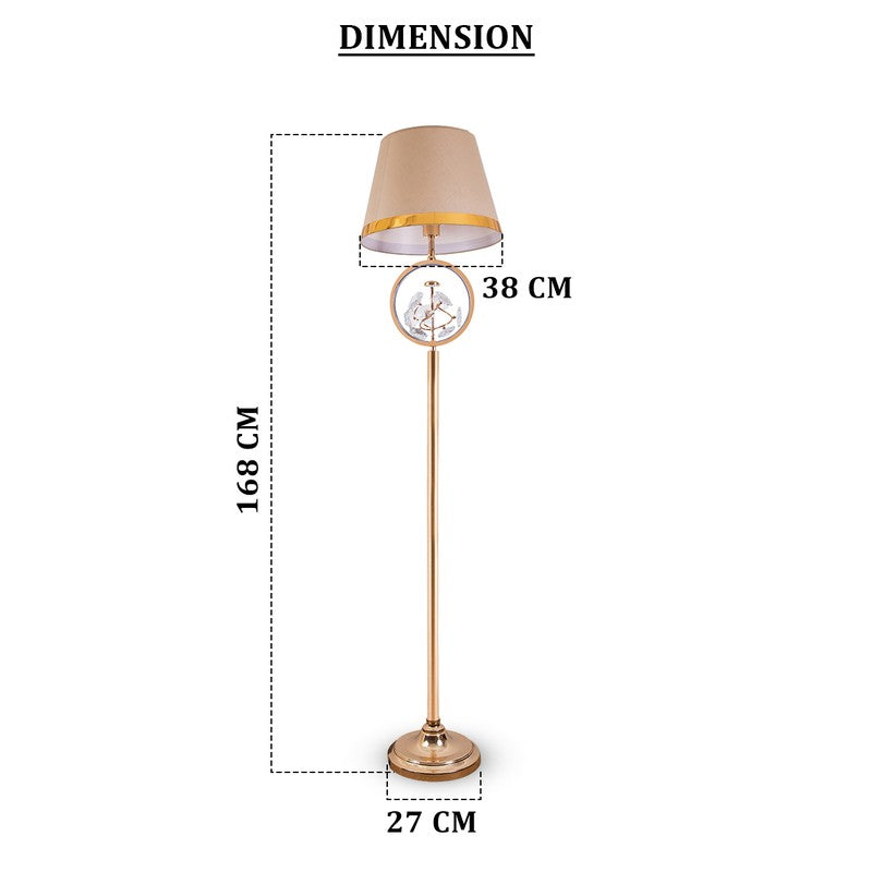 AarviDecor Grayson Decorative Metal Table Lamp - Beige media 8