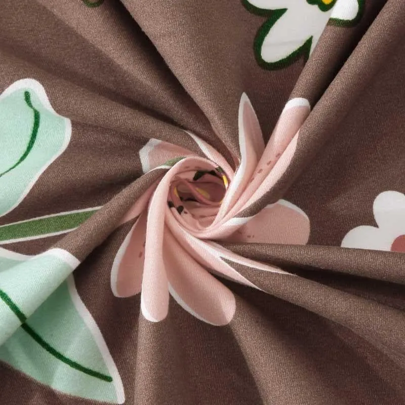 Wildflower Wonder Fitted Microfiber Bedsheet - 300 GSM media 6