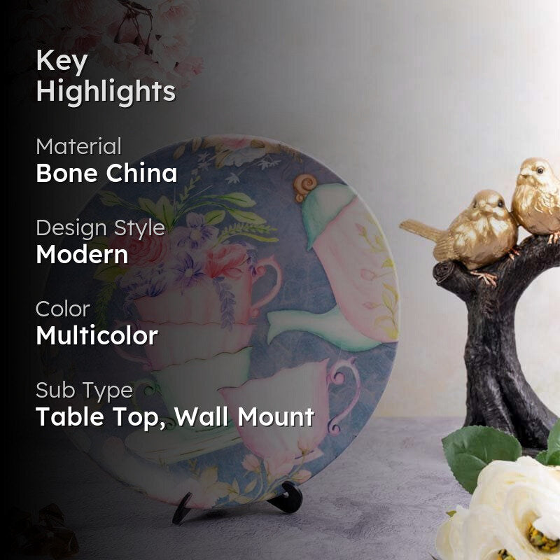 The Elemental Evening Tea Decorative Plate media 2