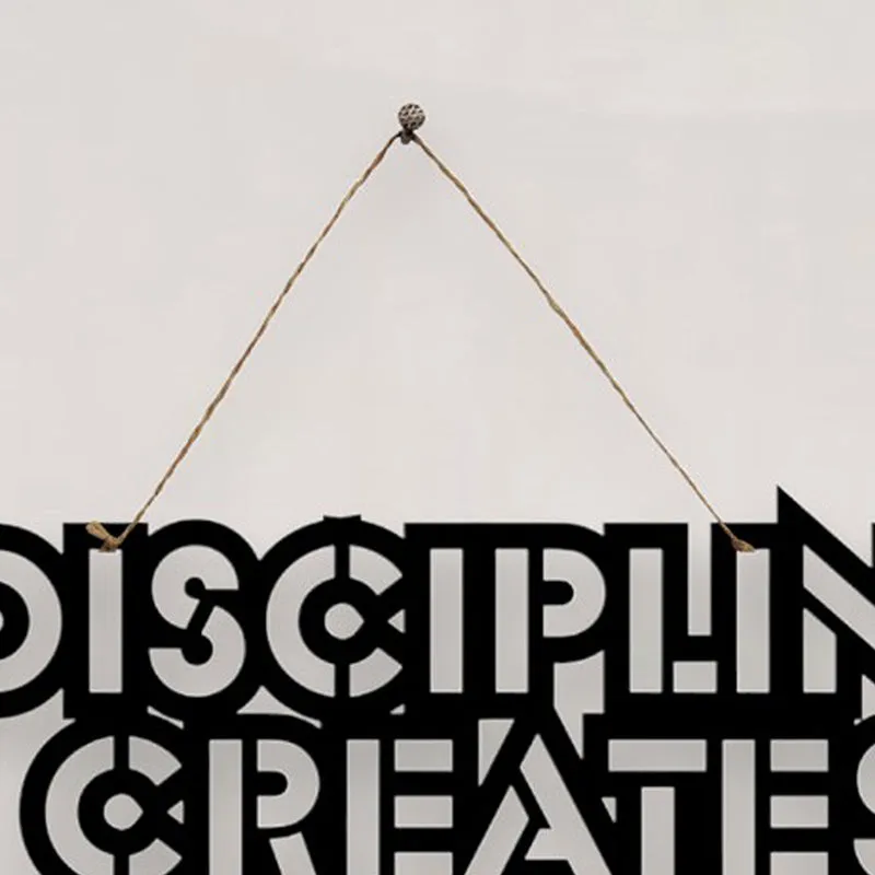 Discipline Creates Dynasties Mild Steel Wall Accent media 4