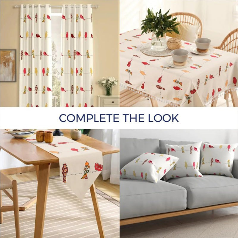 Urban Space Pakshi Curtain (Pink) - Set Of Two media 5