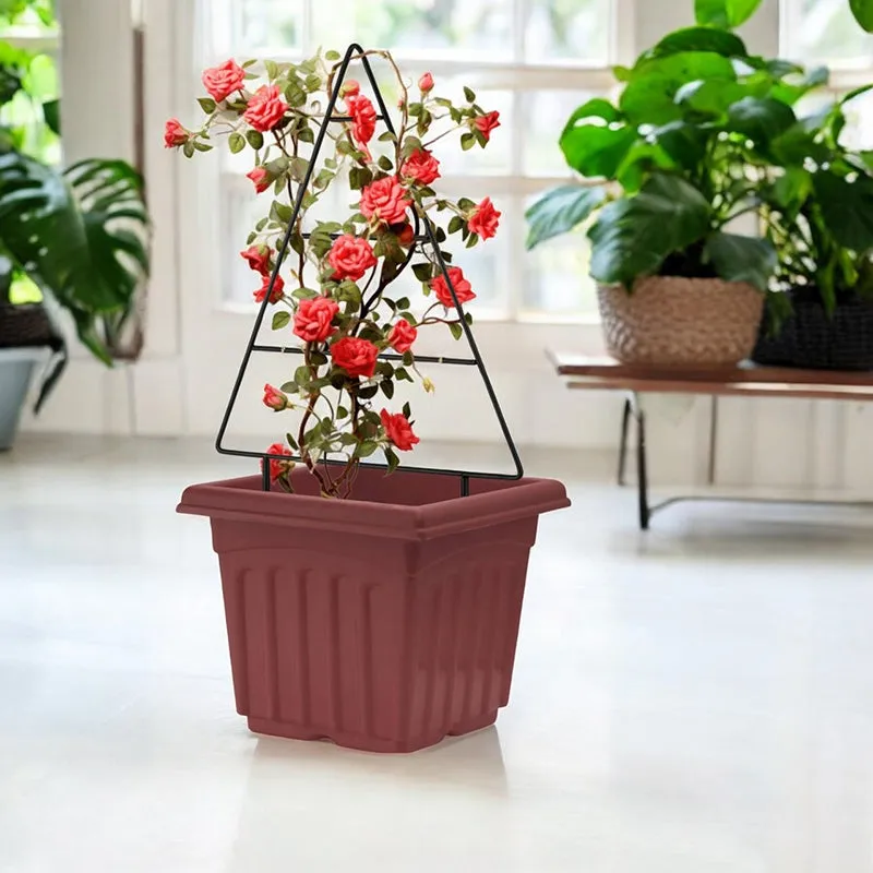 Polita Metal Trellis Planter Stand - Black media 6