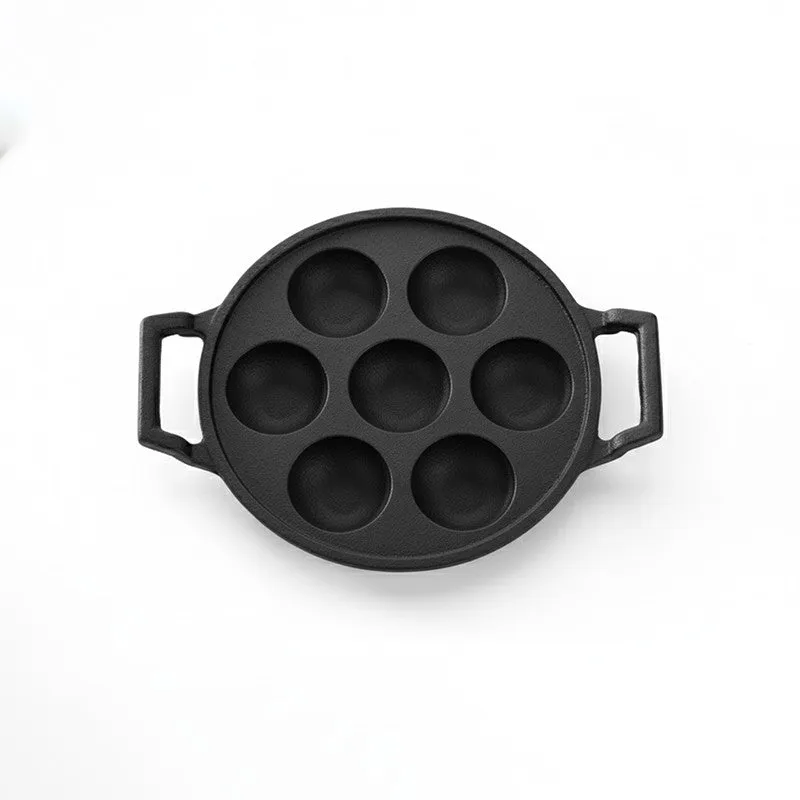 Duogrip Round Cast Iron Paniyaram Pan media 5