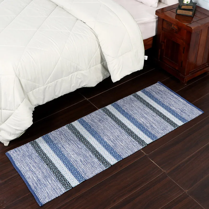 Runelle Cotton Runner Rug - Blue media 3