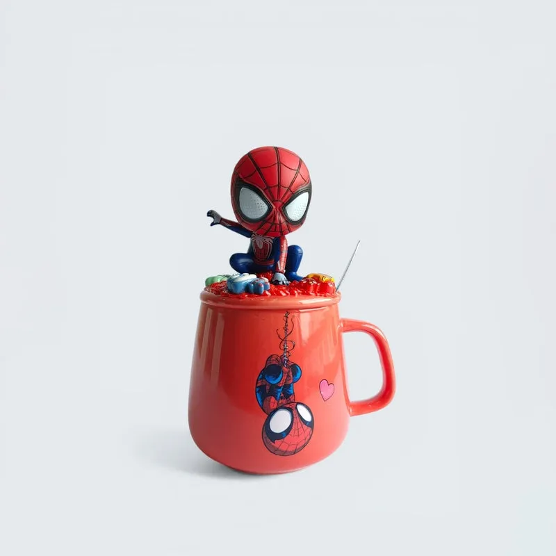 Spider Hero Ceramic Coffee Mug With Lid (350 mL) media 3