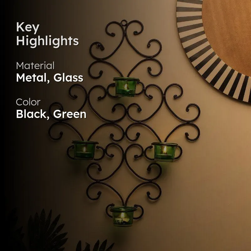 Victorian Candle Holder - Green media 2