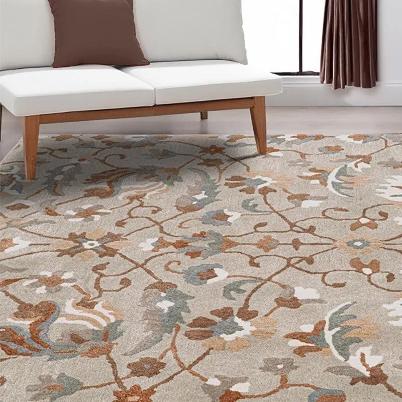 Sedna Hand Tufted Ethnic Wool & Nylon Carpet - Grey media 3