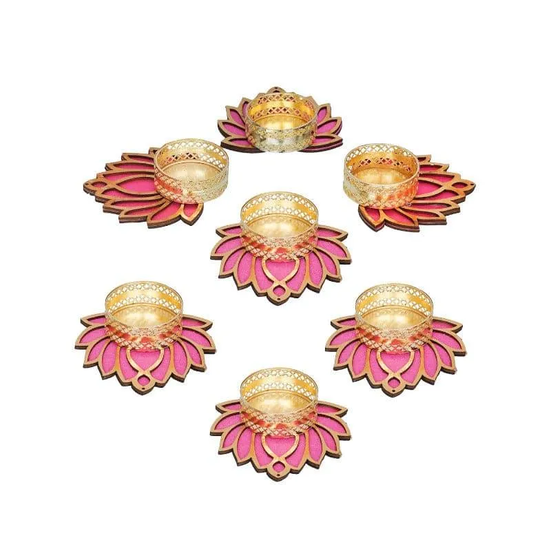 Kamal Kaantha Tealight Candle Holder - Set Of Seven media 5