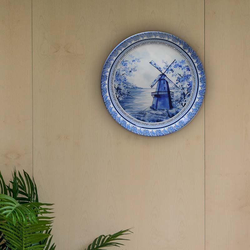 Delfware Dutch Blue Pottery Inspired Decorative Plate image 5