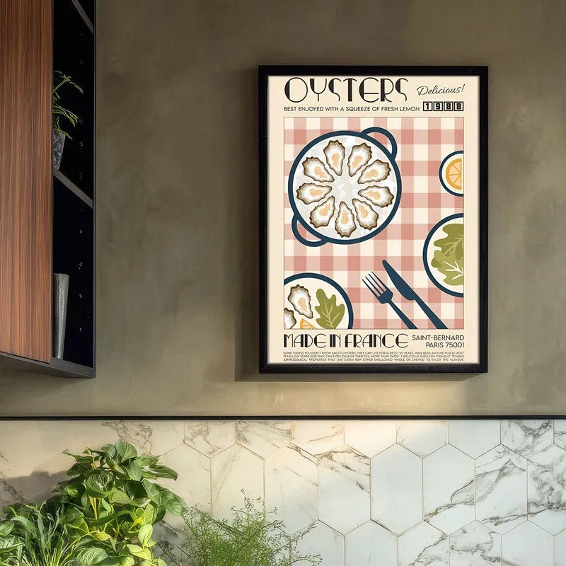 Dine Divine Archival Canvas Wall Art - Black media 3