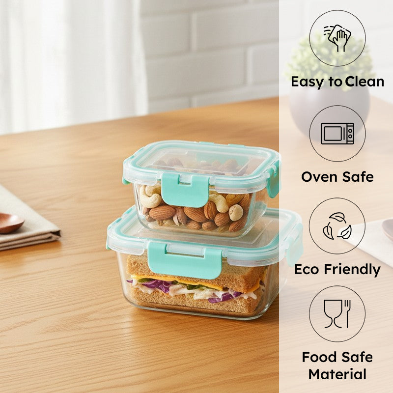 Totoro Leak Proof Glass Lunch Box - Set Of Two