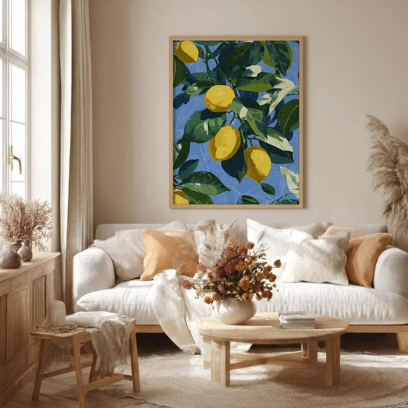 Tropical Vibes Canvas Wall Painting - Brown Frame media 4