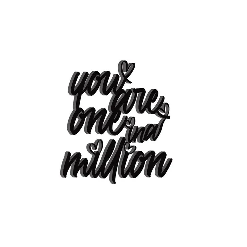 One In A Million MDF & Wooden Wall Accent media 5
