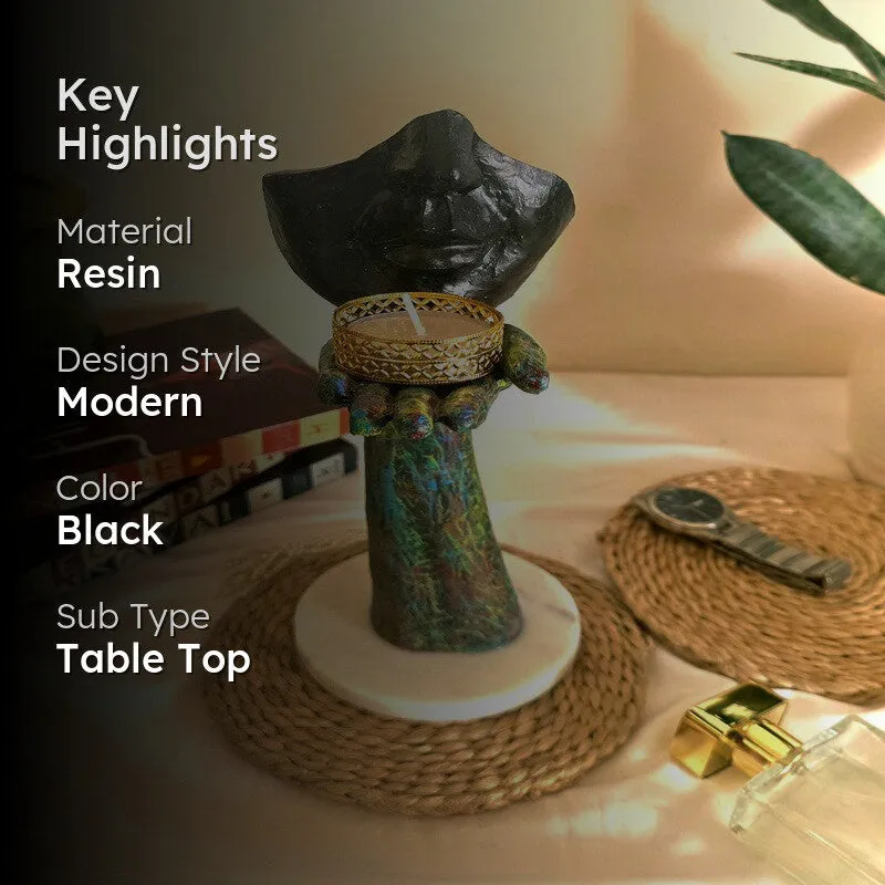 Aurevia Tea Light Candle Holder - Black media 2
