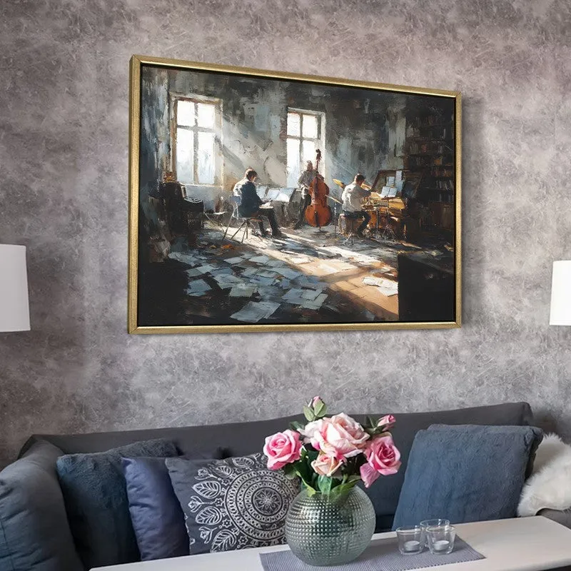 Soul Session Canvas Wall Painting With Frame media 6