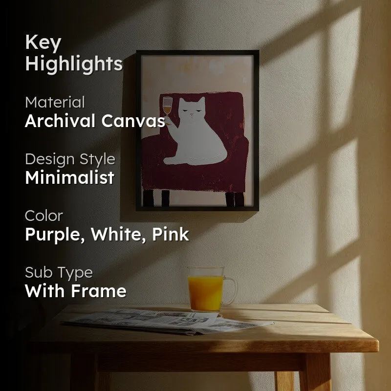 Sip Muse Archival Canvas Wall Art - Black media 2