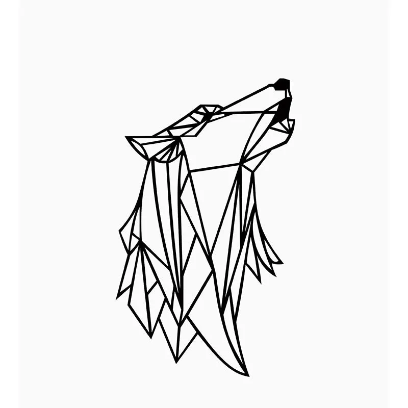 Wolf Howl Black Iron Wall Accent media 3