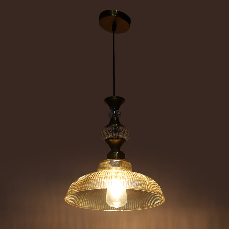 Glitta Glass & Iron Ceiling Lamp - Gold image 5