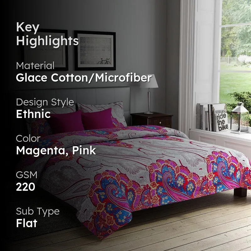 Misae Vibrant Microfiber Bedsheet - 220 GSM media 2