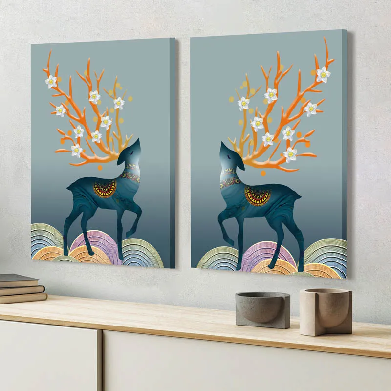 Maximus Stag Wall Art - Set Of Two media 3