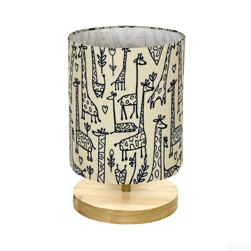 SleepEase Cozy Wooden Table Lamp - Beige media 4