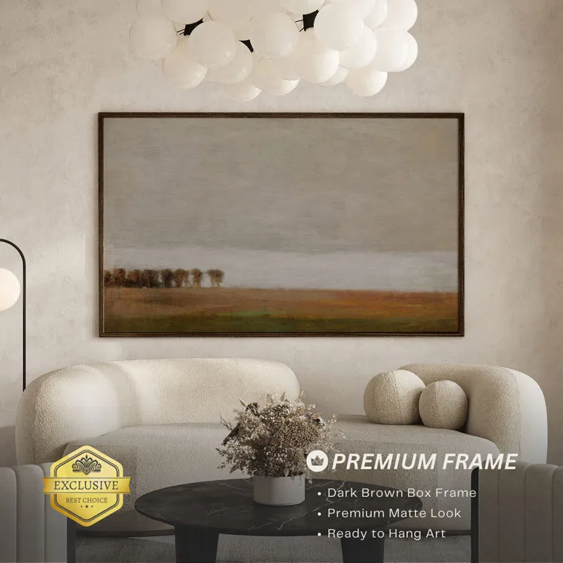 Blurred Crowd Wood Wall Art With Frame - Black media 3