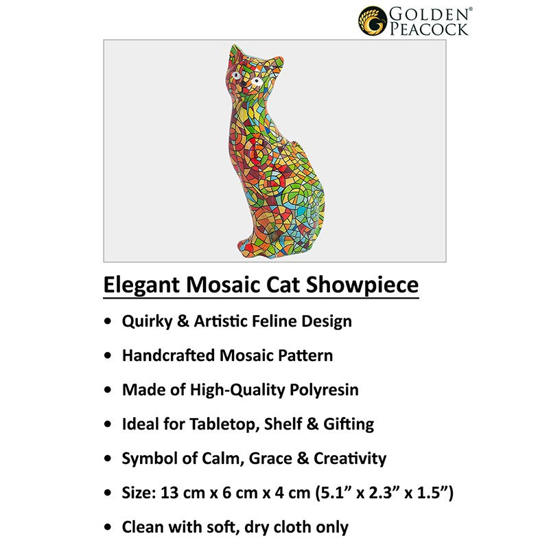 Mosaic Kitten Showpiece - Multicolor media 9