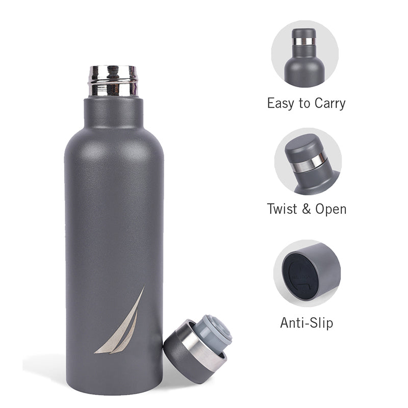 Nautica Cirrus Pure Insulated Stainless Steel Thermos (Grey) - 500 mL media 4