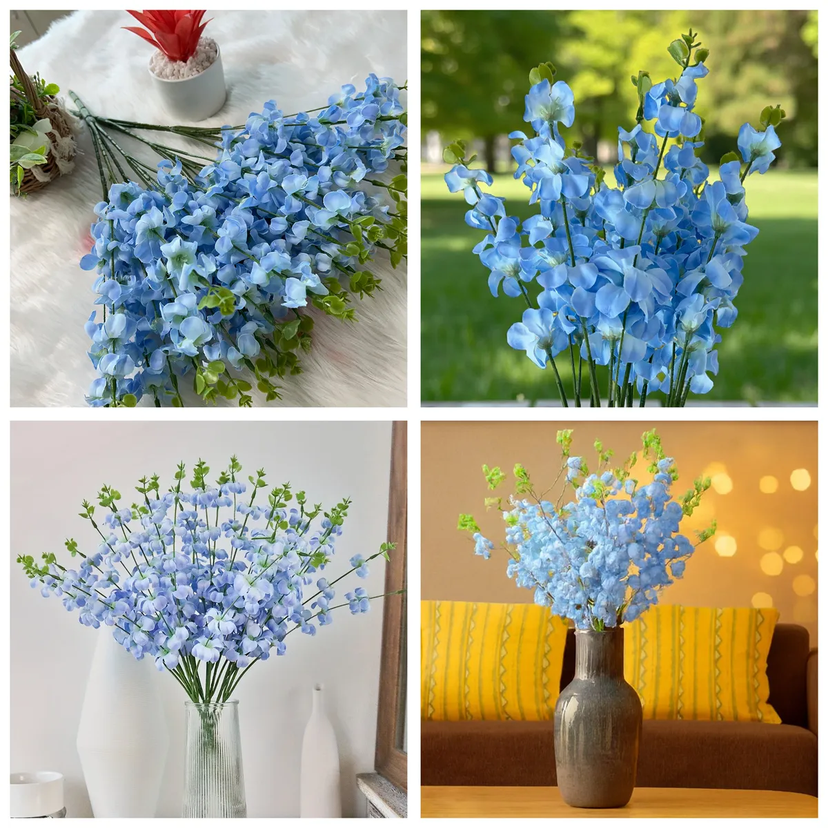Botanical Cherry Blossom Artificial Flower - Set Of Two media 10