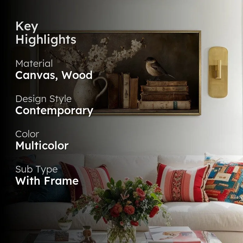Painterly Canvas Wall Painting With Frame media 2