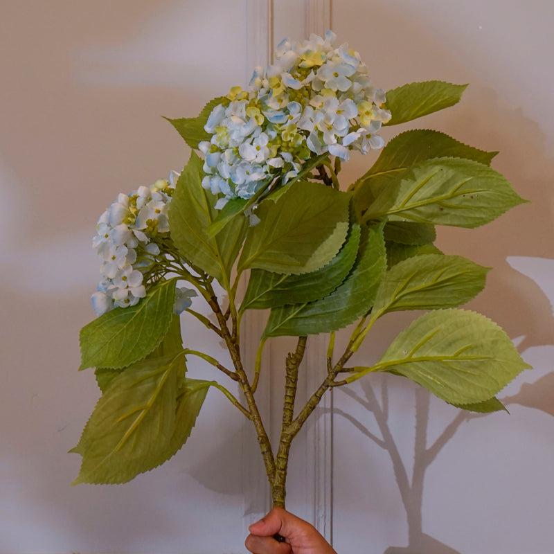 Faux Hydrangea Flower Stick (Blue) - 32 CM media 3