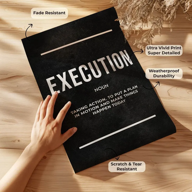 Execution Inspiration Wall Poster media 9